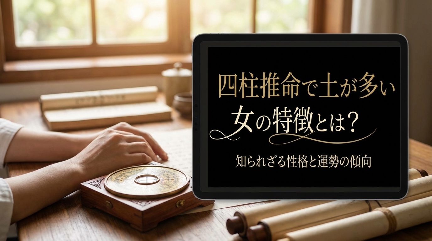 四柱推命で土が多い女の特徴とは？