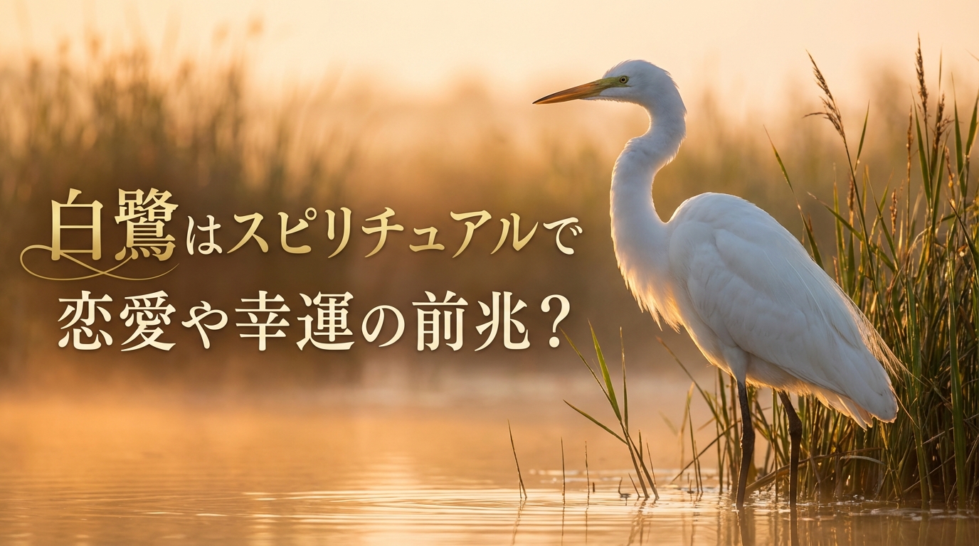 白鷺はスピリチュアルで恋愛や幸運の前兆?