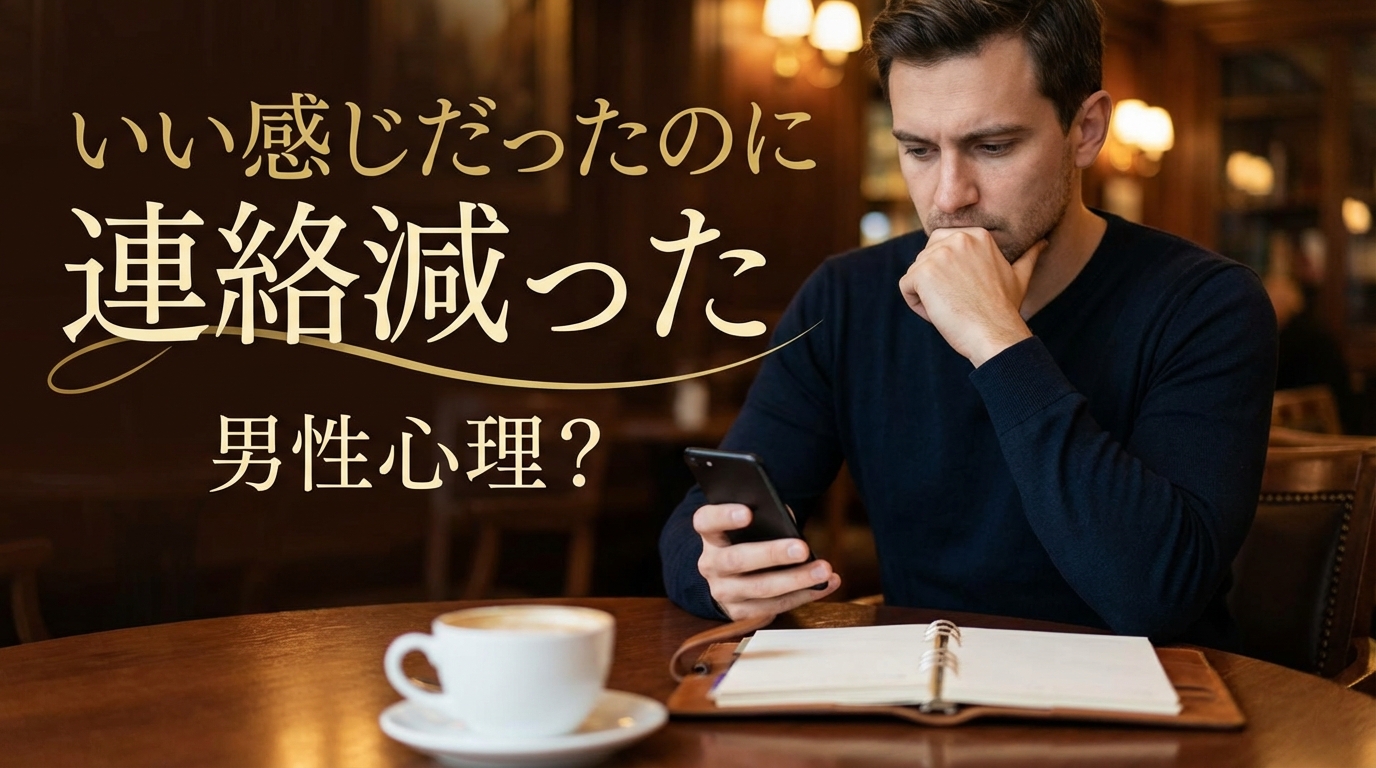 いい感じだったのに連絡減った 男性心理？