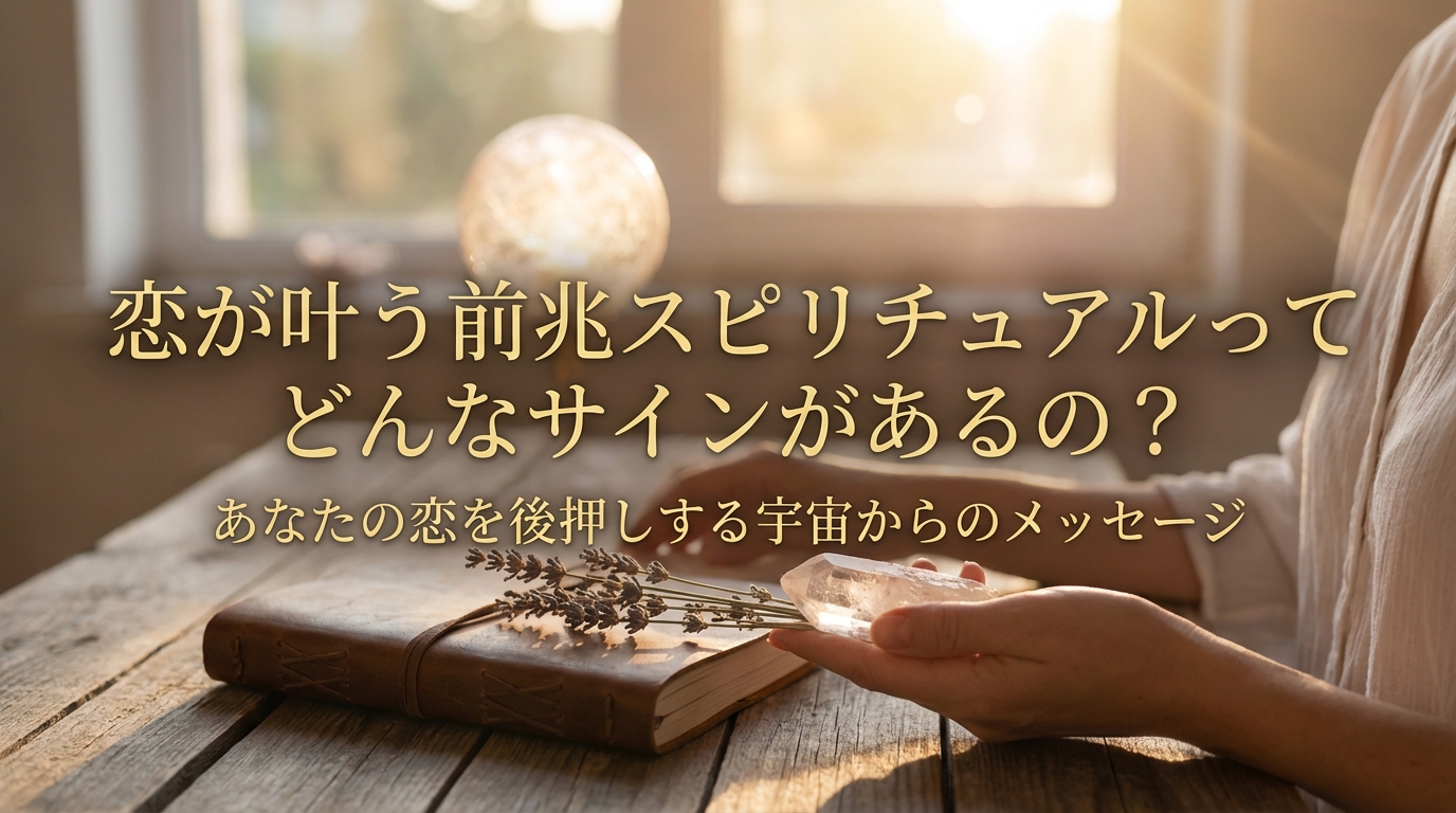 恋が叶う前兆スピリチュアルってどんなサインがあるの?あなたの恋を後押しする宇宙からのメッセージ