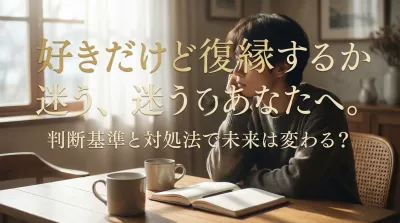 好きだけど復縁するか迷うあなたへ。判断基準と対処法で未来は変わる？