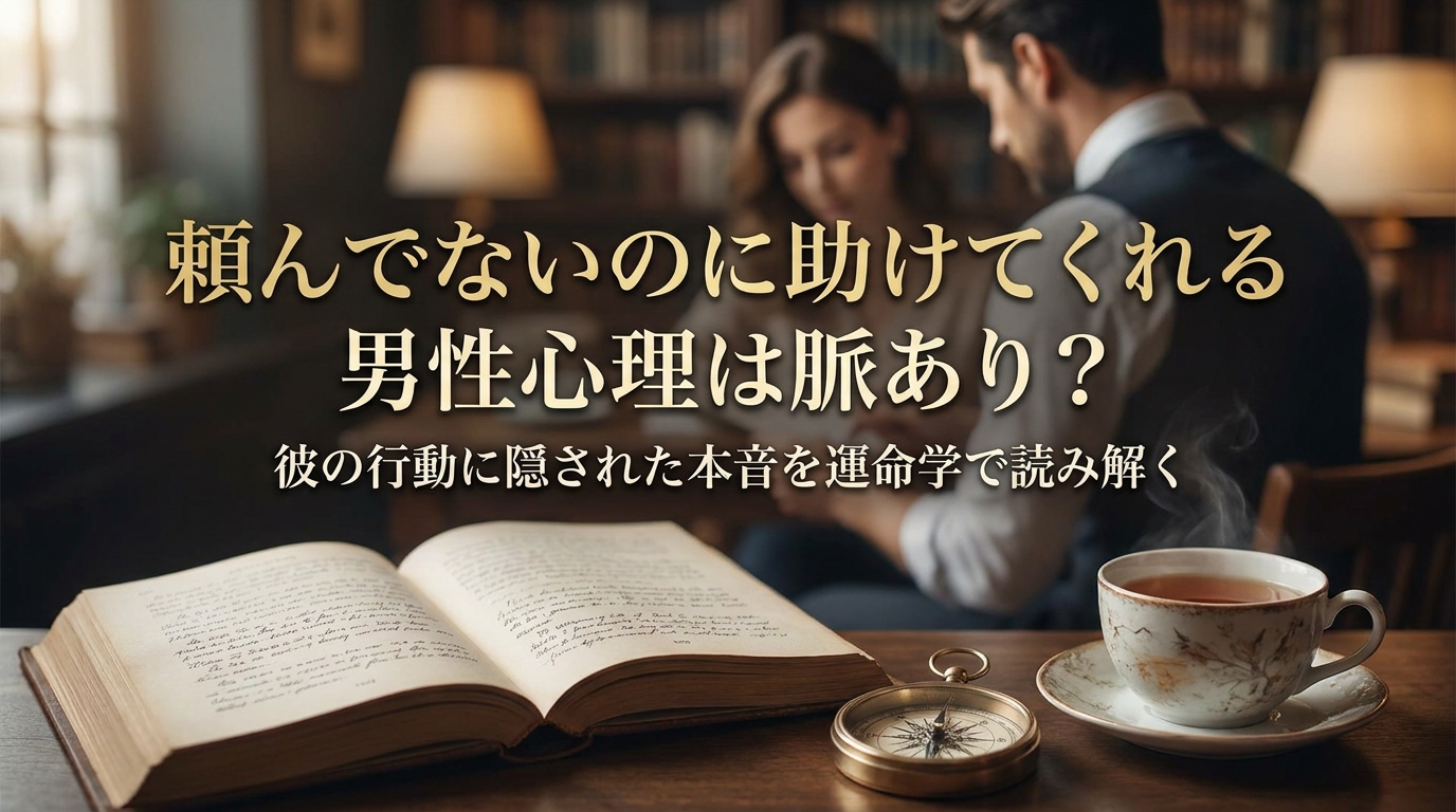 頼んでないのに助けてくれる男性心理は脈あり？彼の行動に隠された本音を運命学で読み解く