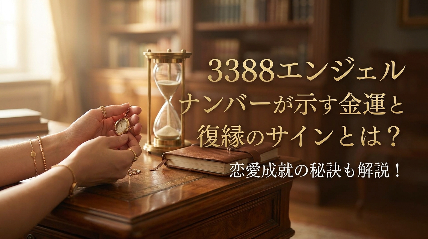 3388エンジェルナンバーが示す金運と復縁のサインとは？恋愛成就の秘訣も解説！