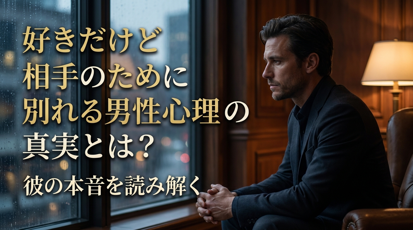好きだけど相手のために別れる男性心理の真実とは？彼の本音を読み解く