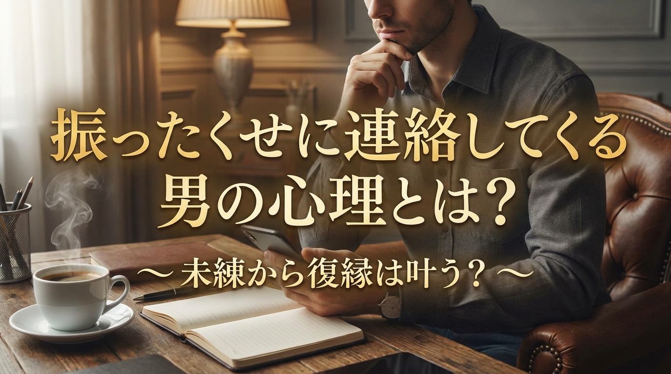振ったくせに連絡してくる男の心理とは？未練から復縁は叶う？
