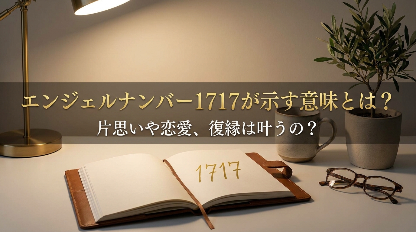 エンジェルナンバー1717が示す意味とは？片思いや恋愛、復縁は叶うの？